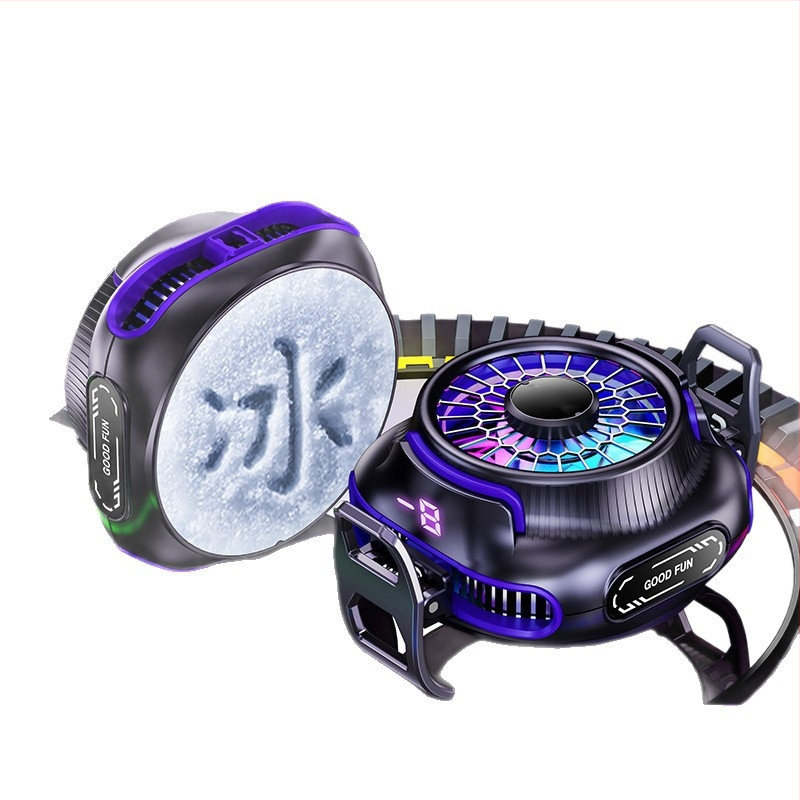 Mágneses telefonhűtő, kettős magos félvezető, hátulról rögzíthető klip, 125 g, 10W, Type-C interfész, ABS+metál, modell N26