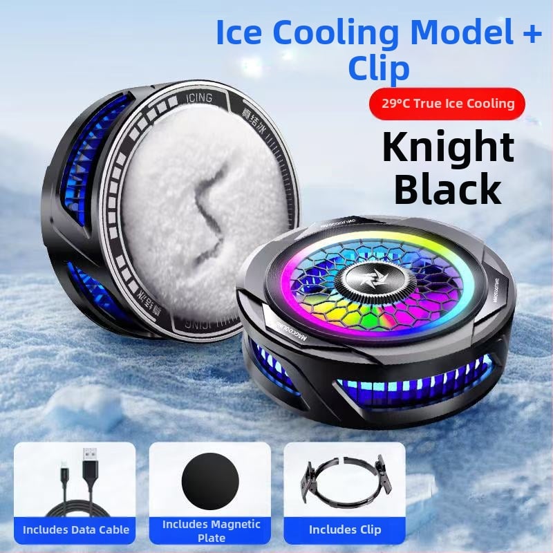 Mágneses telefonhűtő, kettős magos félvezető, hátulról rögzíthető klip, 125 g, 10W, Type-C interfész, ABS+metál, modell N26