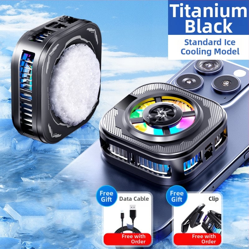 Mágneses telefonhűtő, kettős magos félvezető, hátulról rögzíthető klip, 125 g, 10W, Type-C interfész, ABS+metál, modell N26