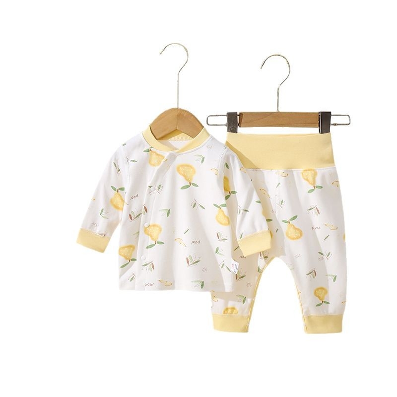 BeBi pamukasti set za spavanje s dugim rukavima i hlačama, unisex, 100% pamuk, cartoon uzorak, Klasa A