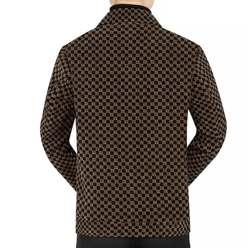 Muško vuneno sako s kariranim uzorkom, slim-fit, jednostruko kopčanje, podstava od poliestera