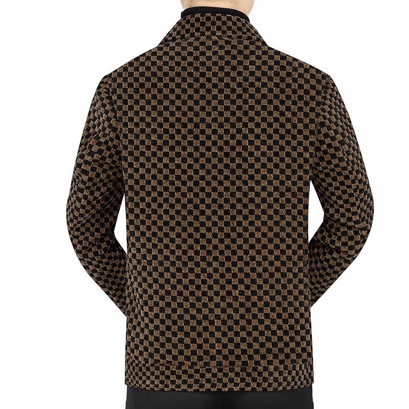 Muško vuneno sako s kariranim uzorkom, slim-fit, jednostruko kopčanje, podstava od poliestera