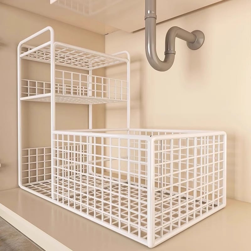 Regal za kupaonicu ispod umivaona — Evesigar H0518101139, materijal 3283093, moderan minimalistički stil