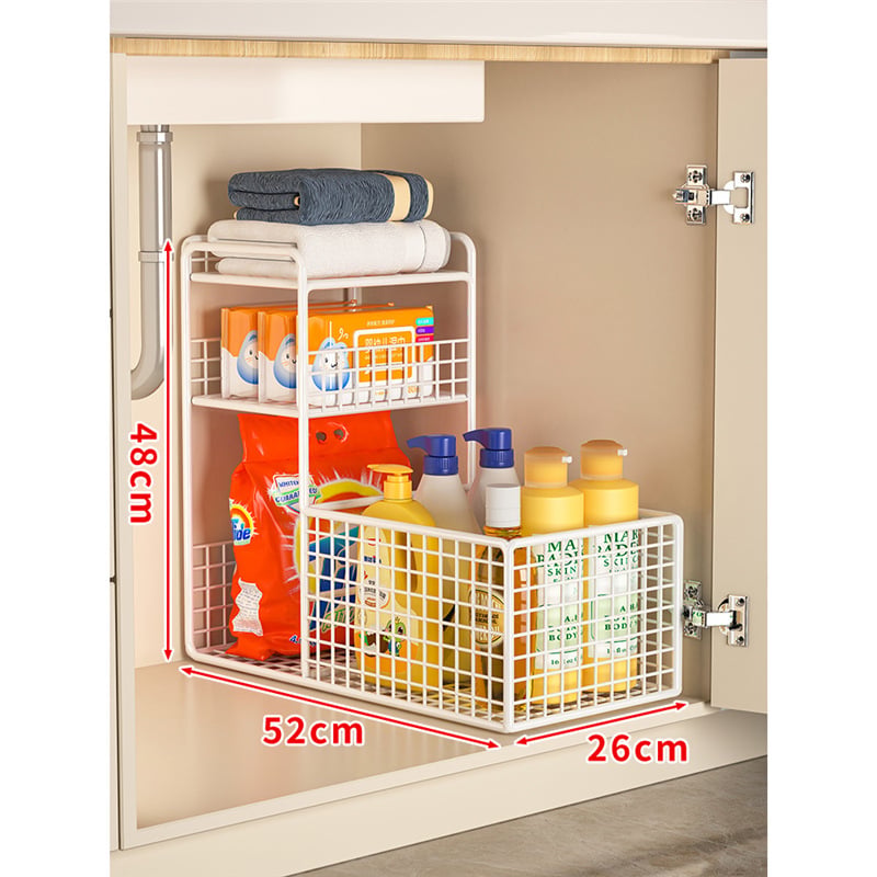 Regal za kupaonicu ispod umivaona — Evesigar H0518101139, materijal 3283093, moderan minimalistički stil