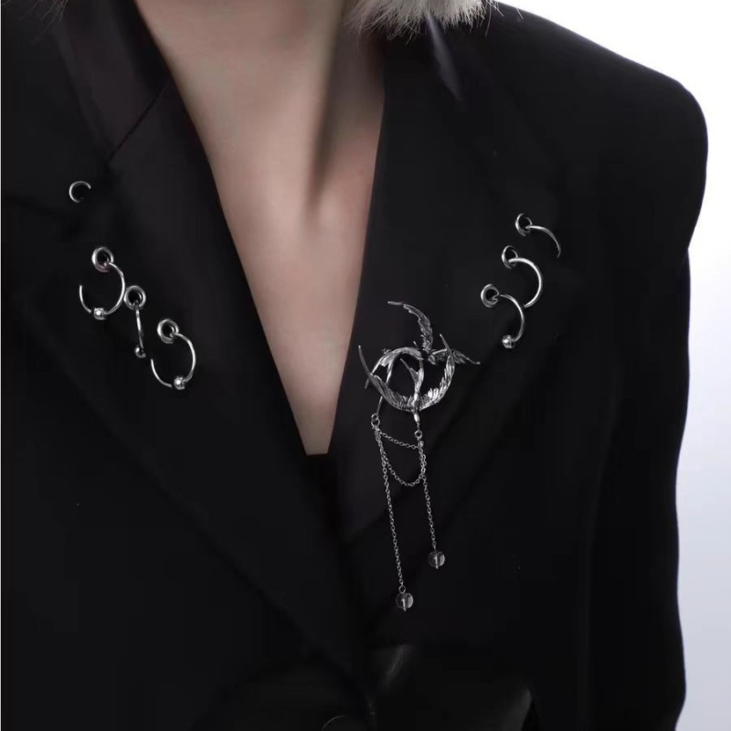 Broš od legure, geometrijski oblik, elektroplating, jednostavan unisex stil, jesensko izdanje 2024