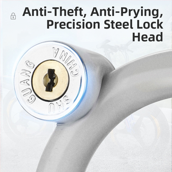 Lacăt pentru bicicletă Three Axe, din oțel inoxidabil, antifurt, lacăt circular, model 01, 300 g