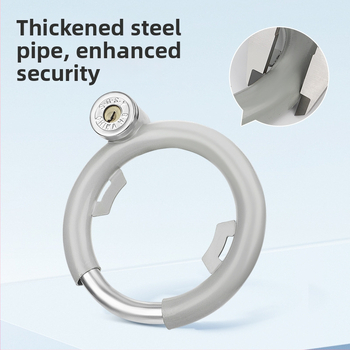 Lacăt pentru bicicletă Three Axe, din oțel inoxidabil, antifurt, lacăt circular, model 01, 300 g