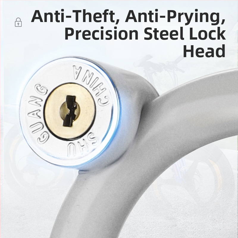 Lacăt pentru bicicletă Three Axe, din oțel inoxidabil, antifurt, lacăt circular, model 01, 300 g