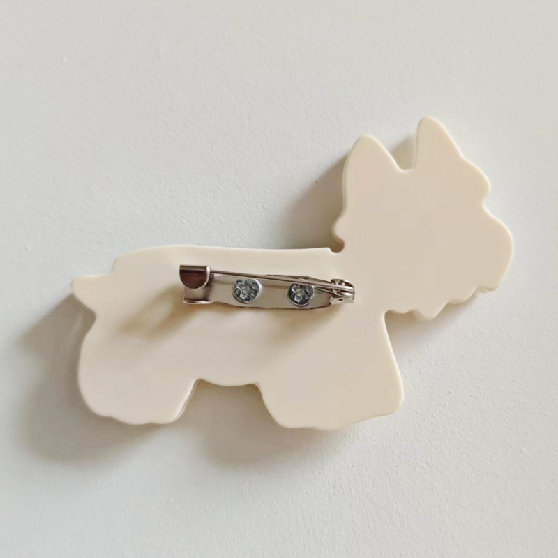 DZCOC акрилна брошка с животно в карикатурен стил — унисекс, многофункционално украшение