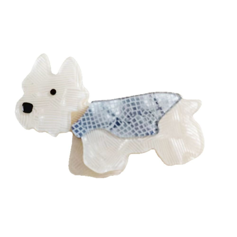 DZCOC акрилна брошка с животно в карикатурен стил — унисекс, многофункционално украшение