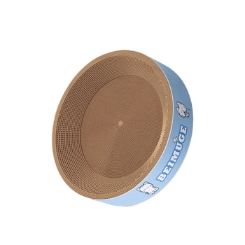 Ολοκληρωμένο κρεβάτι-σανίδα γρατσουνίσματος γάτας, στρογγυλό χαρτόνι από κυματοειδές χαρτί, ανθεκτικό και χωρίς σχίσιμο ινών, επιφάνεια ακονίσματος νυχιών