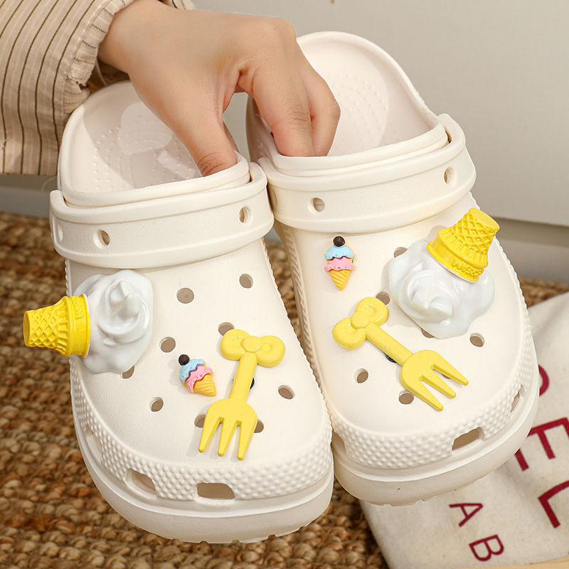 Ženske sandale Crocs stila od EVA, prozračne i otporne na klizanje, s debelim potplatom od 4–5 cm, svakodnevna ljetna obuća.