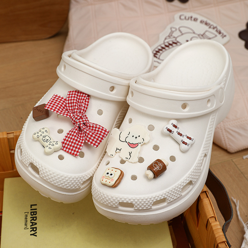 Ženske sandale Crocs stila od EVA, prozračne i otporne na klizanje, s debelim potplatom od 4–5 cm, svakodnevna ljetna obuća.