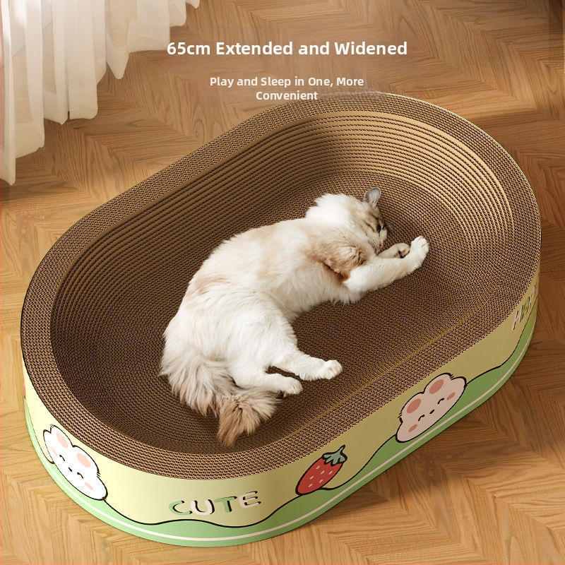 Mačacie hniezdo s držiakom na škrabanie, všetko v jednom; materiál: Default item, balenie: 1, štýl: roztomilý