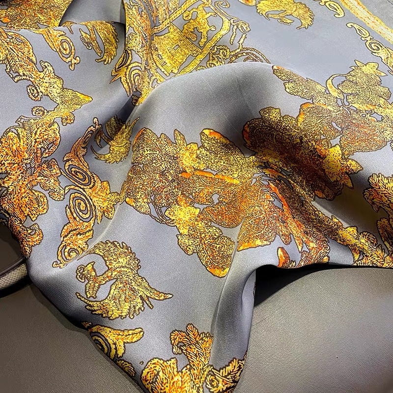 Šal od sintetičkog svile, produžena duljina, boemski vintage etnički stil; tkanje warp, otisak; brzo suši i zaštita od sunca