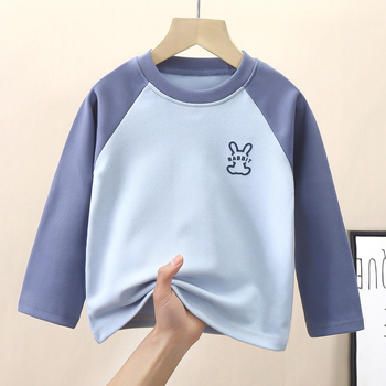 Dječji De Velvet long-sleeve top s okruglim izrezom, za djecu 3–8 godina, proljeće i jesen