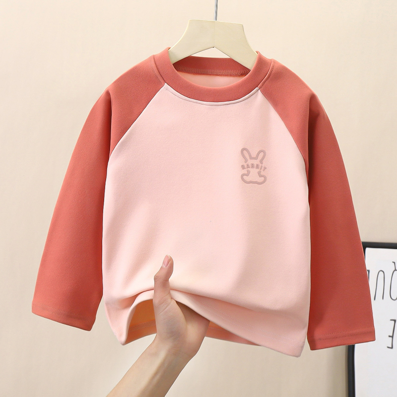 Dječji De Velvet long-sleeve top s okruglim izrezom, za djecu 3–8 godina, proljeće i jesen