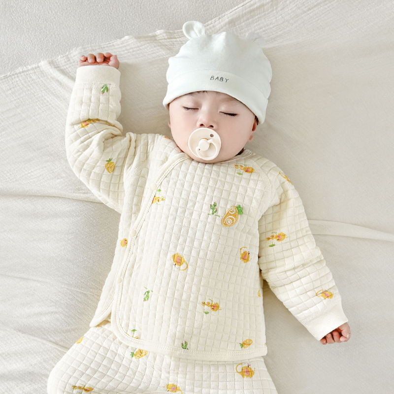 Dječji termo top, 100% pamuk, unisex, za uzrast 1–3 godine, zima, mekano obrađeno tkivo, bez kapuljače, bez ovratnika