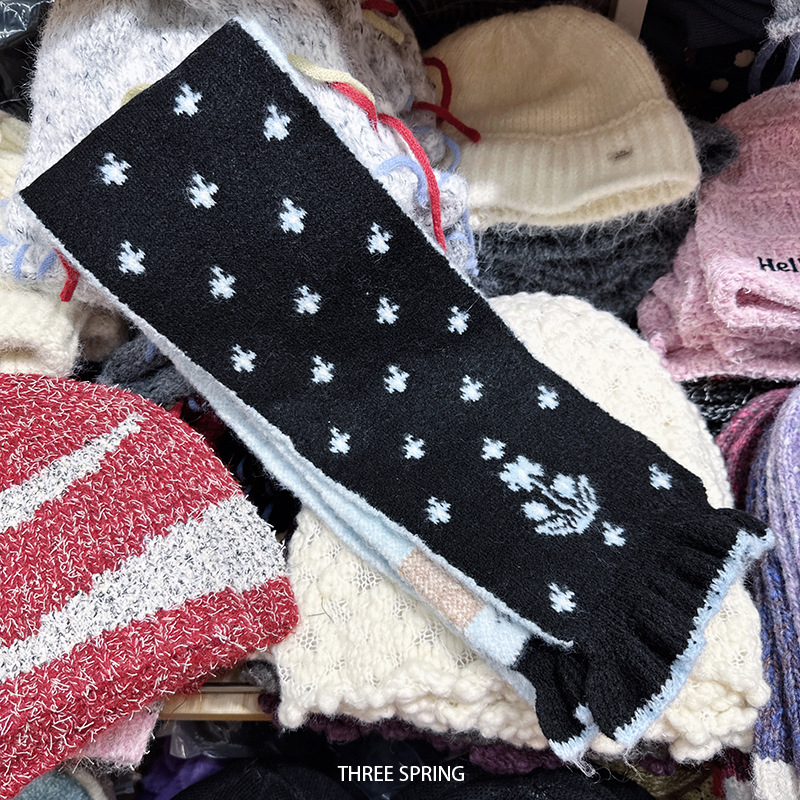 Вязан шал от чесан памук, warp knitting, запазва топлината, зимен аксесоар