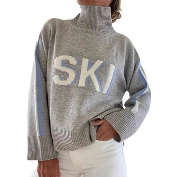 Ženski pulover s visokim ovratnikom, akril, geometrijski uzorak, dugi rukavi, duljina 50–65 cm