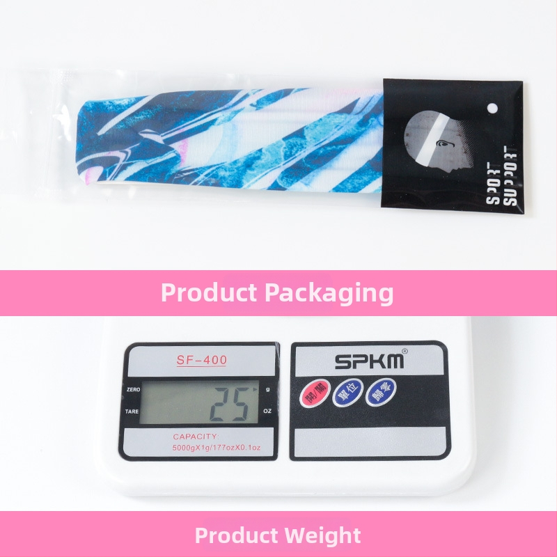 Лента за глава Green Rider, полиестер, подходяща за бягане, фитнес, баскетбол и колоездене; налична частна марка.