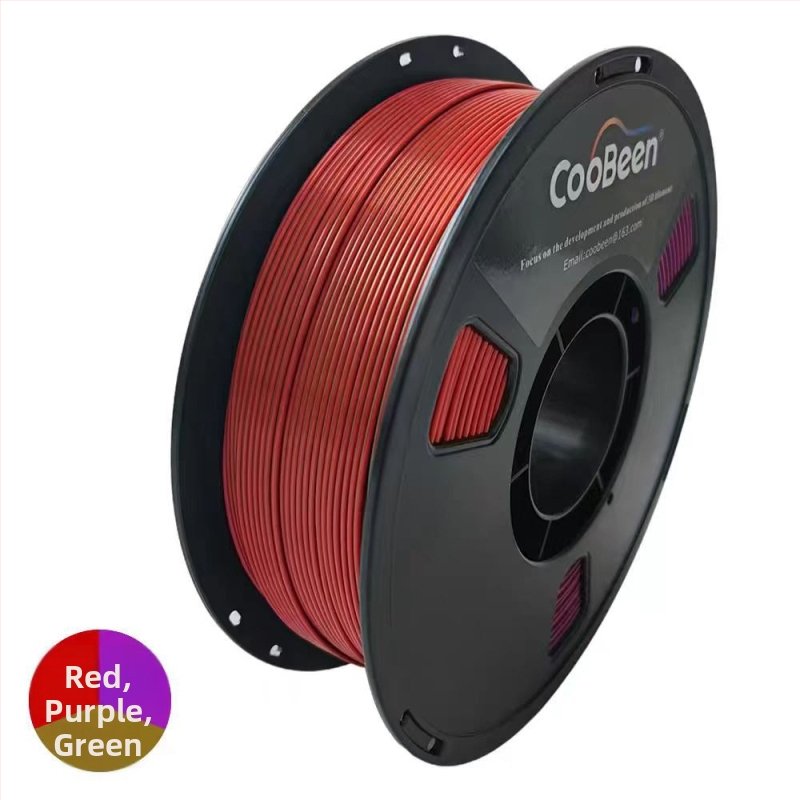 Νήμα PLA Silk για εκτύπωση 3D με μεταξωτή υφή; συμβατό με εκτυπωτές FDM 3D; υλικό: PLA Silk; ακρίβεια εκτύπωσης: ±0,02 mm; βάρος: 1 kg