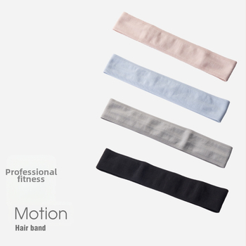 Mybeth спортна лента за глава — абсорбира пот, вътрешна силиконова антихлъзгаща подложка, полиестер + еластан, подходяща за бягане, фитнес, колоездене и баскетбол