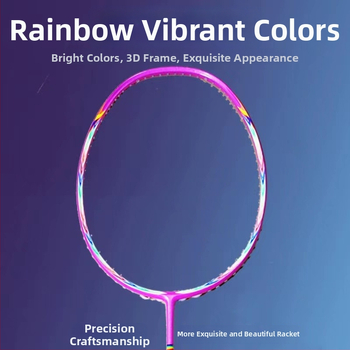 Бадминтон ракета с пълна карбонова рамка, дължина 675 мм, тегло 75–79 г, дръжка G5