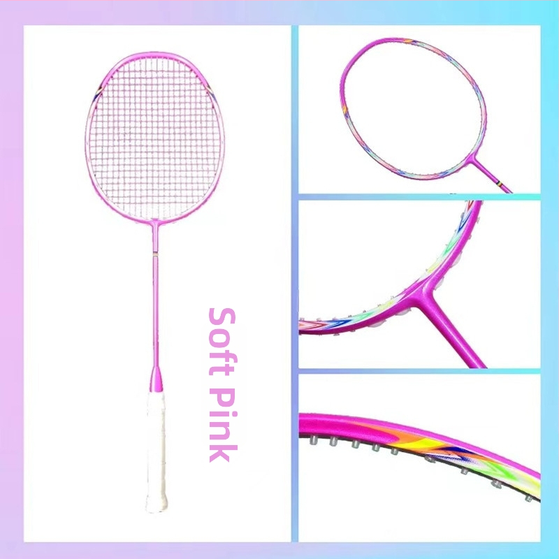 Бадминтон ракета с пълна карбонова рамка, дължина 675 мм, тегло 75–79 г, дръжка G5