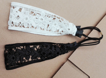 Bandă pentru păr în stil coreean cu dantelă floral decupată; material: alt; ambalaj: individual; ocazii: nunți, călătorii, cadouri corporative