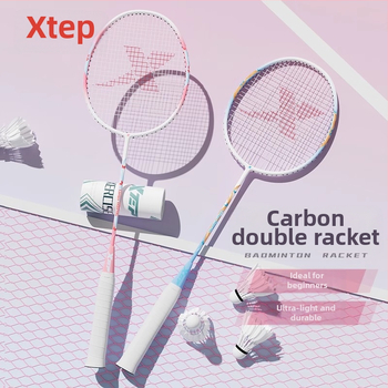 Бадминтон комплект от две ракети — лека алуминиево-карбонова рамка, тегло 95–100 г, модел J65008A