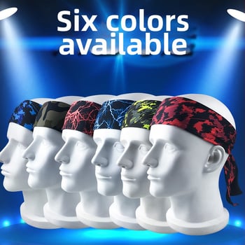 Unisex αθλητική κορδέλα για το κεφάλι, απορροφητικό ιδρώτα, 85% πολυεστέρας, 15% σπάντεξ, κατάλληλη για τρέξιμο και γιόγκα