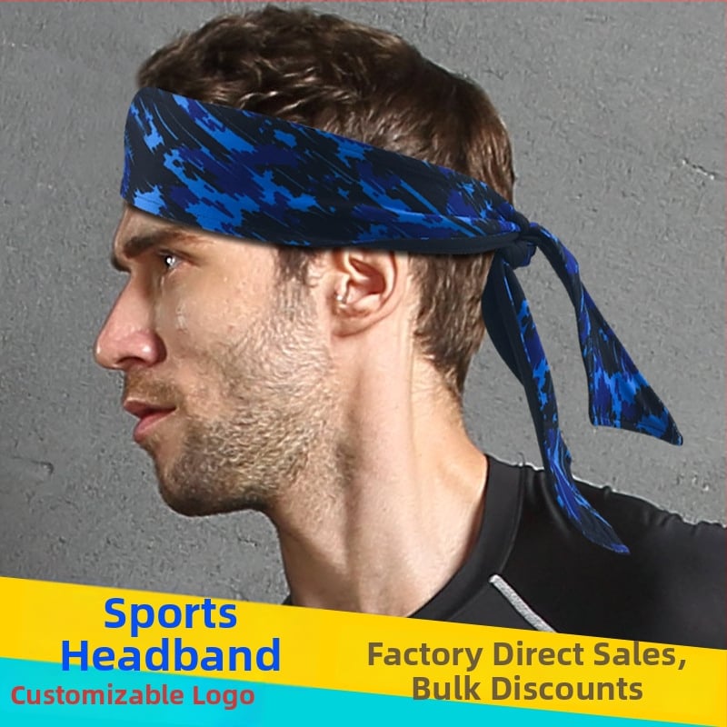Unisex αθλητική κορδέλα για το κεφάλι, απορροφητικό ιδρώτα, 85% πολυεστέρας, 15% σπάντεξ, κατάλληλη για τρέξιμο και γιόγκα