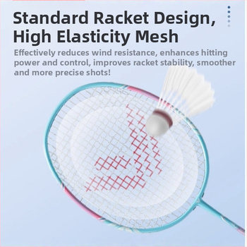 Welker ракетка за бадминтон, карбонова рамка, 90–94 g, хоризонтален удар, комплект 2 броя