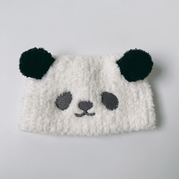 Čelenka za pranje lica, slatki panda dizajn, karirani uzorak, elastična