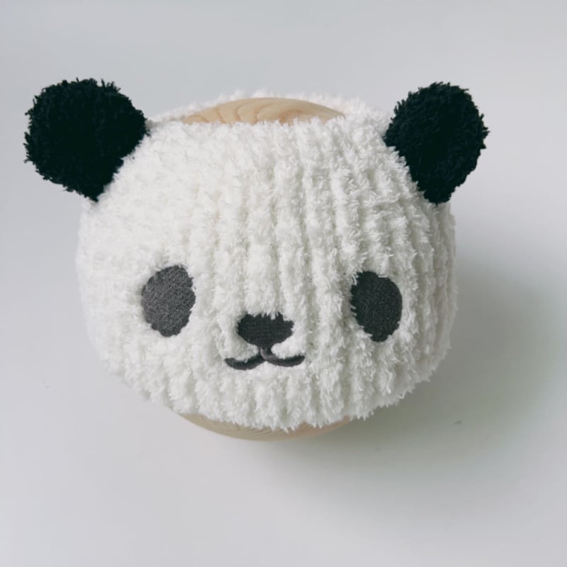 Čelenka za pranje lica, slatki panda dizajn, karirani uzorak, elastična