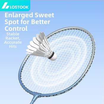 Бадминтон ракета – рамка от железен сплав, тегло 95–100 g, ръкохватка G2, директен удар, за възрастни