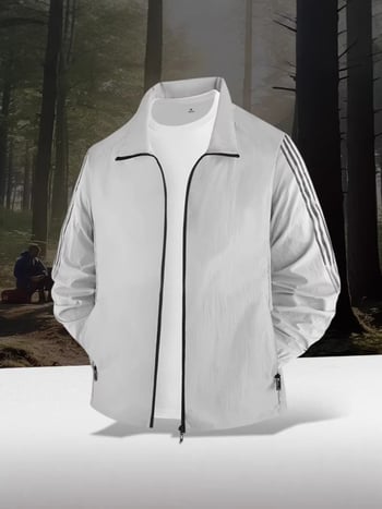 UV zaštita vanjska odjeća za tinejdžere, tanak najlon smjesa, SPF 50+, brzo sušenje, prozračna, stojeći ovratnik.