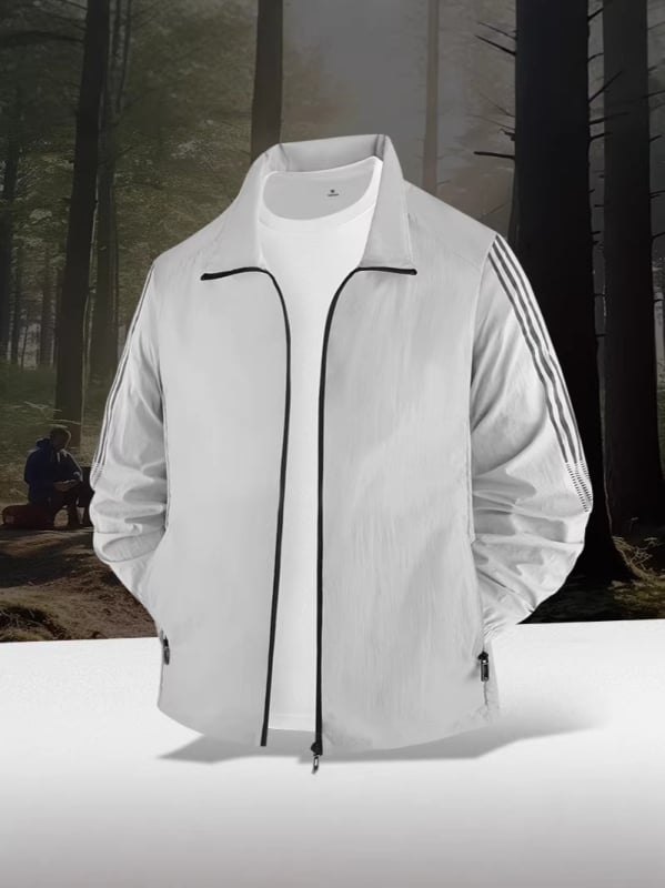 UV zaštita vanjska odjeća za tinejdžere, tanak najlon smjesa, SPF 50+, brzo sušenje, prozračna, stojeći ovratnik.