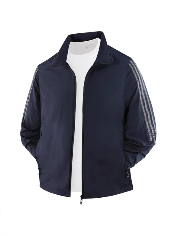 UV zaštita vanjska odjeća za tinejdžere, tanak najlon smjesa, SPF 50+, brzo sušenje, prozračna, stojeći ovratnik.