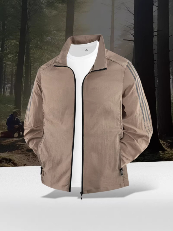 UV zaštita vanjska odjeća za tinejdžere, tanak najlon smjesa, SPF 50+, brzo sušenje, prozračna, stojeći ovratnik.