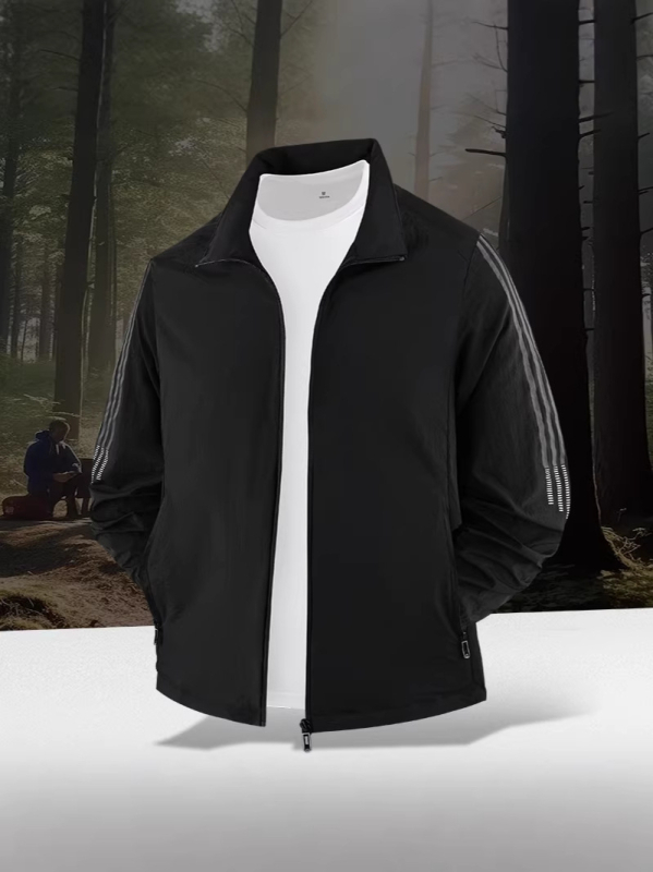 UV zaštita vanjska odjeća za tinejdžere, tanak najlon smjesa, SPF 50+, brzo sušenje, prozračna, stojeći ovratnik.