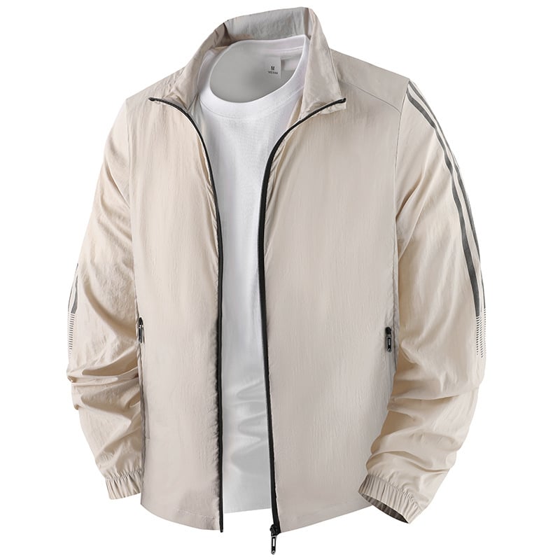 UV zaštita vanjska odjeća za tinejdžere, tanak najlon smjesa, SPF 50+, brzo sušenje, prozračna, stojeći ovratnik.