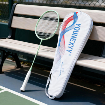 Бадминтон ракета от въглеродни влакна, 80-84 г, за деца, комплект