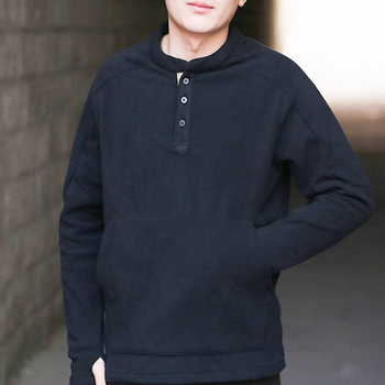 Muška zimska flees jakna s dvostrukim fleeceom, stojeći ovratnik, bez kapucaje, podstava od poliestera