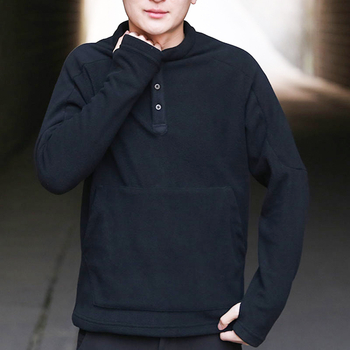 Muška zimska flees jakna s dvostrukim fleeceom, stojeći ovratnik, bez kapucaje, podstava od poliestera