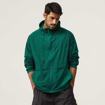 Muška jakna s ice silk materijalom, kapuljom, zatvaračem, UPF40+ zaštita od sunca, širokog kroja