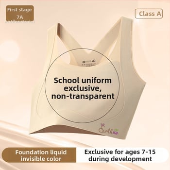 Dievčenské vývojové spodné prádlo – prvá fáza podprsenky, pre deti 8–12 rokov, nylon/spandex 80/20, všetky ročné obdobia