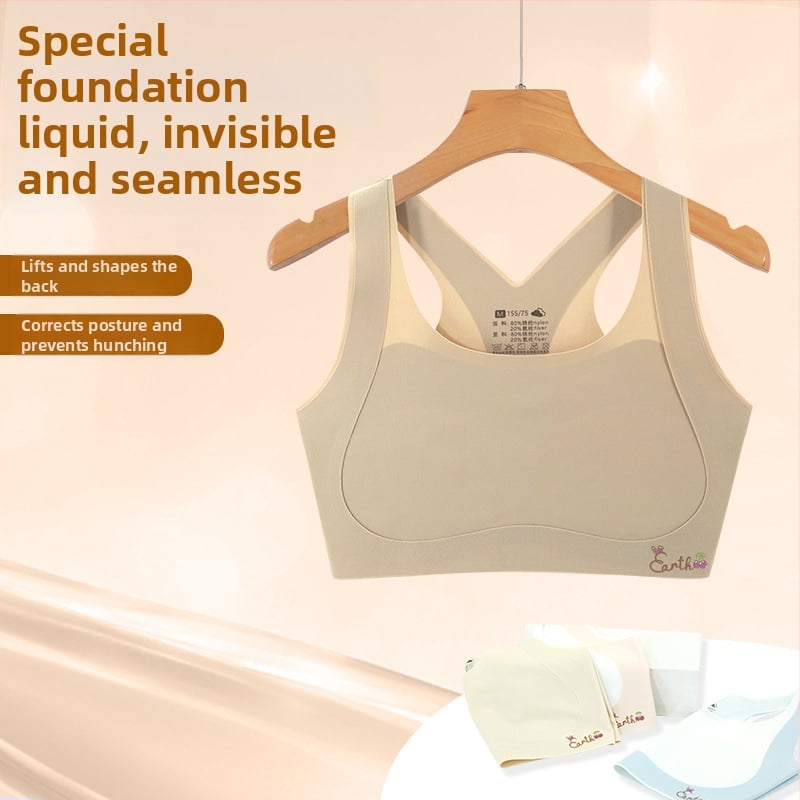 Dievčenské vývojové spodné prádlo – prvá fáza podprsenky, pre deti 8–12 rokov, nylon/spandex 80/20, všetky ročné obdobia