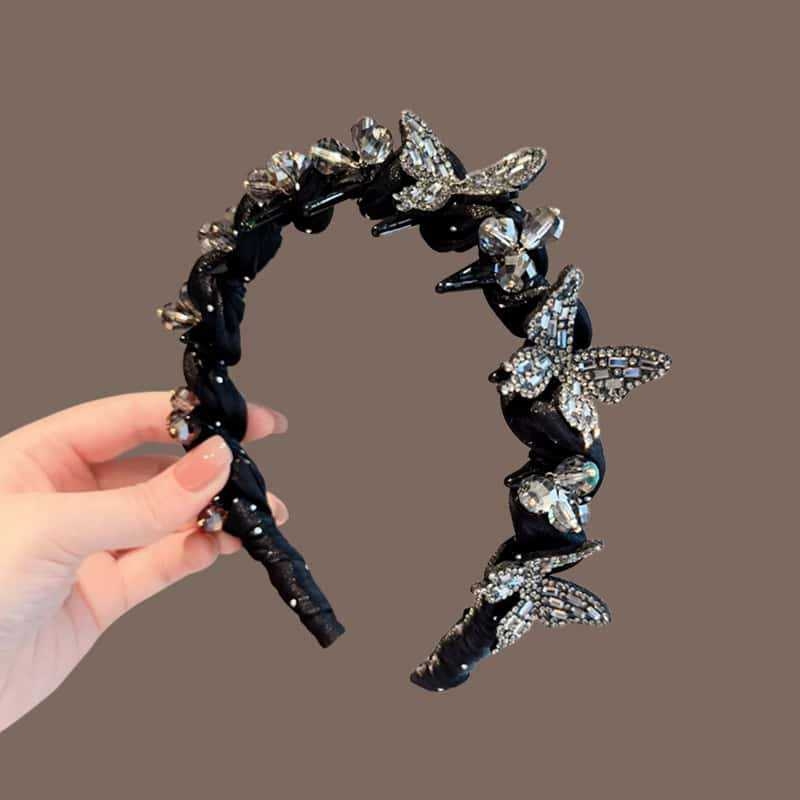 Ženska čelenka za kosu od akrila – ručna izrada, korejski stil, svjež i sladak izgled, jesen 2025